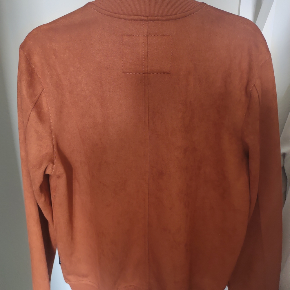 Ben Sherman Rust Suede Jacket Mens  Small S New Without Tags - Picture 3 of 4